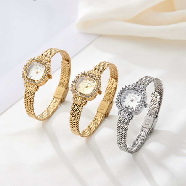 OEM Women Luxury Female Quartz 3ATM Waterproof Stainless Steel Watch Band Watches Ladies Wrist Watch
