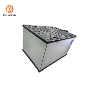 2026新款塑料收纳盒1200*1000mm带口袋翻盖门PP波纹塑料可折叠盒子 - Product Image 5
