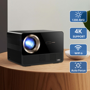 <span class=keywords><strong>Projecteur</strong></span> LCD CR67 à moteur optique entièrement fermé, 1080P, 1200 lumens ANSI, Android, WiFi 6, portable, pour cinéma maison et entreprise - Product Image 1