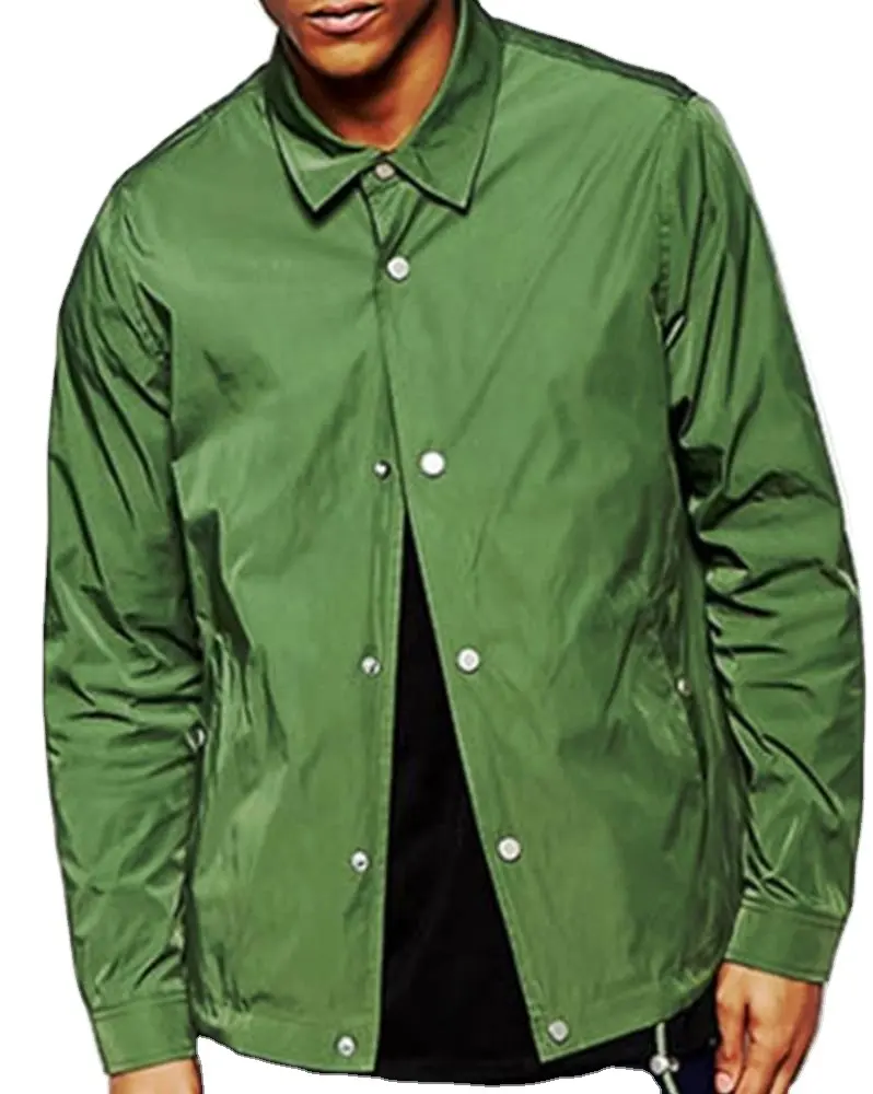 เสื้อโค้ชกีฬาแฟชั่น Streetwear ขนาด,เสื้อแจ็คเก็ตผู้ชายโพลีเอสเตอร์100% เสื้อโค้ชกันน้ำ