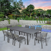 Mobilier d'extérieur au design moderne Chaise de jardin en aluminium avec longueur réglable Matériau métallique