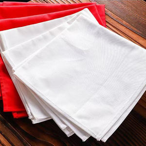 Serviette en tissu épais carré de couleur unie de style moderne tissu de vin en coton à fleurs pliées pour la maison hôtel restaurant occidental - Product Image 1