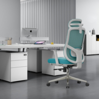 Foshan, nuevo diseño avanzado, silla de oficina ergonómica ejecutiva de malla giratoria con respaldo alto para silla de personal, muebles de oficina para el hogar