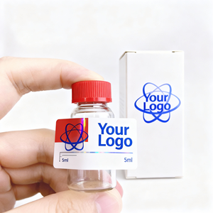 Etichette Olografiche per Fiale Farmaceutiche, Uso Farmaceutico, Adesivi e Scatole da 3ml e 10ml, Tappi in Gomma, Adesivo UV Personalizzato in Rotolo - Product Image 1