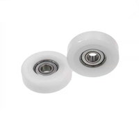 Roue à roulement à billes en plastique pour charge utile de 15 kg, rouleau coulissant 6x20x8MM 6x30x10 6x30x12 6x28x6 MM, poulie en nylon avec roulement