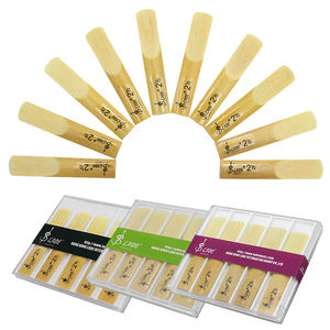 Hot Boutique <span class=keywords><strong>SLADE</strong></span> No. 2,5 10 pièces/boîte, anches de qualité pour <span class=keywords><strong>saxophone</strong></span> <span class=keywords><strong>alto</strong></span>, ténor, soprano, avec boîte transparente - Product Image 1