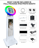 Портативная фотобудка для мгновенной печати, совместимая с iPad 10.2-13 дюймов, высококачественная, для бизнеса, с ЖК-экраном 29 дюймов, фотобудка для iPad