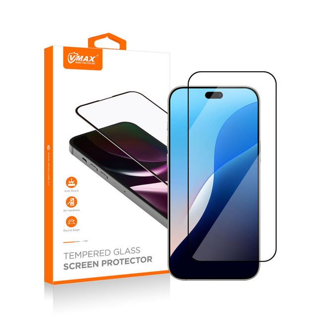 Oleophobic Coating High Transparency 9H 0.33mm 2.5d Silk Print Tempered Glass Screen Protector for iPhone 18 17 16 15 14 Pro Max
