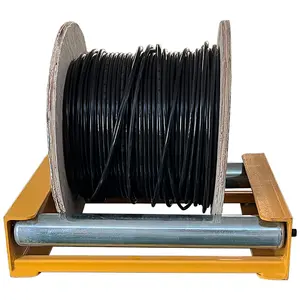high pulling tension torsion resistance Cable Drum Roller dereeler designed to safely dispense a reel of cable or wire