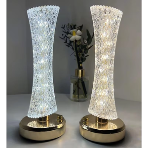 Advanced 16 Color RGB Rechargeable Touch LED Crystal Modern <b>Table</b> <b>Lamp</b> Light Projector Romantic Small Waist Night Light <b>Battery</b> - Product Image 5