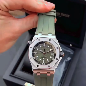 Nuevo Reloj Mecánico de Lujo de Alta Calidad, 100 Bar Resistente al Agua, 42 mm, Movimiento ETA, Reserva de Energía, Esfera Verde Luminosa, Correa de Goma, Super Diving - Product Image 1