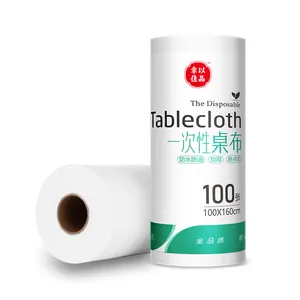 Transparent PE Dot-off Disposable Table Sheet Cover Roll For Home Using Factory Waterproof