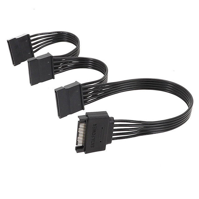 4pin to SATA hard drive power cord cage cable Power Supply Splitter Cable Cord large 4D one drag five IDE to SATA power cord