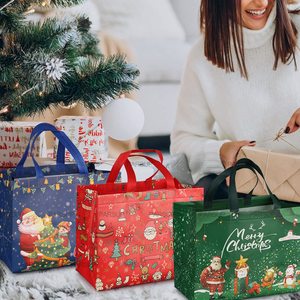 Custom Non-Woven Merry <strong>Christmas</strong> Shopping <strong>Bags</strong> Santa Claus Snowman Candy <strong>Gift</strong> Packaging Elegant <strong>Christmas</strong> Presents <strong>Gift</strong> <strong>Bag</strong> - Product Image 5