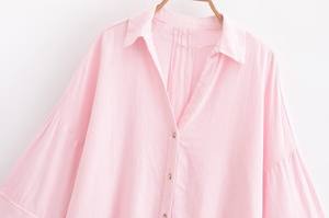 ZATRHMBM <span class=keywords><strong>Camicia</strong></span> da <span class=keywords><strong>Donna</strong></span> Primavera 2025 Nuova Moda a Maniche Larghe con Colletto Classico Casual e Ampia - Product Image 5