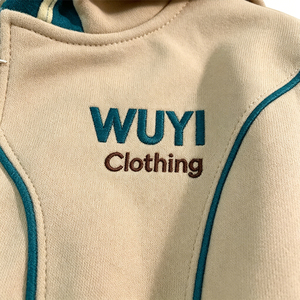 Conjunto Deportivo de Moda Casual de Alta Gama para Mujer, Primavera y Otoño, Sudadera con Capucha y Pantalones Anchos, 2 Piezas, Logotipo Personalizado - Product Image 5