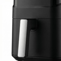 Freidora de Aire Inteligente de 4 Litros, 1200W/1400W, 8 Menús, Tamaño Pequeño/Mediano, Eléctrica, Digital, con Ventana Visible y Wifi