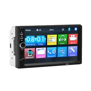 Autoradio stéréo vidéo avec lecteur mp5 7018B, android, 2-Din, lecteur de musique