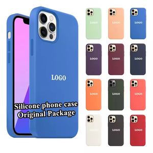 Campione gratuito in Silicone liquido custodie per telefono per <span class=keywords><strong>iPhone</strong></span> 17 16E 15 14 13 12 11 Pro Max OEM custom Logo Cover posteriore impermeabile - Product Image 1