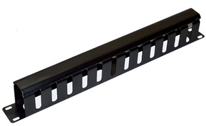 Chất lượng hàng đầu Cabel quản lý 19 inch 1U máy chủ Rack 12 Nhẫn kim loại cáp thép quản lý - Product Image 5