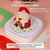 Calendrier 3D 2026, notes, cadeau d'affaires spécialisé, Noël, Père Noël, bloc-notes 3D, cadeaux promotionnels d'entreprise, papier mémo