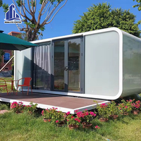 Capsule de bureau moderne intelligente personnalisée en polycarbonate, étanche, mini-maison préfabriquée, cabane pour Airbnb, location, espace de vie extérieur, pod de vacances