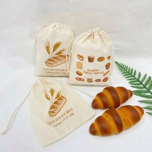 Bolsa de Almacenamiento con Cordón para Pan, Fabricantes al por Mayor, Empaque de Alimentos, Bolsa de Algodón con Cordón para Pan - Product Image 2