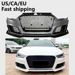 Kit de Carrocería Estilo <span class=keywords><strong>RS3</strong></span> para Parachoques Delantero de <span class=keywords><strong>Audi</strong></span> A3 S3 8V con Rejilla para <span class=keywords><strong>Audi</strong></span> A3 S3 <span class=keywords><strong>2013</strong></span> 2014 2015 2016 Hatchback Sedán <span class=keywords><strong>Sportback</strong></span> - Product Image 1
