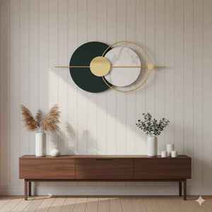 Décoration Design abstrait pour intérieurs de chambre à coucher et de bureau Décoration murale moderne en métal pour salon maison de luxe - Product Image 4