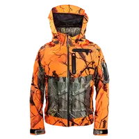 Mode orange imperméable camo pour hommes vêtements de chasse camouflage