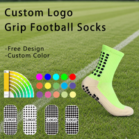 Chaussettes de sport personnalisées antidérapantes et respirantes pour hommes Hanes, chaussettes de football à compression intégrale avec points sur la semelle