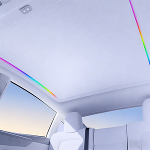 หลังคาบังแดด<span class=keywords><strong>รถ</strong></span>ยนต์ควบคุมด้วยเสียงรีโมตไฟ<span class=keywords><strong>ฟ</strong></span>้าสำหรับรุ่น Y หลังคากันแดดใช้พลังงานไฟ<span class=keywords><strong>ฟ</strong></span>้าหลังคากันแดดใช้2026แบบพับเก็บได้ - Product Image 1