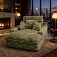 Modulares Sektionales Stoffsofa-Set mit Liegefunktion in Warmgrau, Komfortabel zum Hinlegen, Modernes Sofa für Apartments und Villen-Wohnzimmer