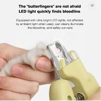 Shengfeng produit de toilettage pour animaux de compagnie lumière LED coupe-ongles chat griffe coupe avec polisseuse ciseaux tondeuse