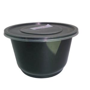 Cuencos redondos de plástico pp para preparación de comida, cuencos para ensalada vegana, 32OZ, para sopa, desechable, con tapa, para embalaje de microondas - Product Image 2