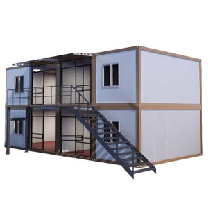Contenedor <span class=keywords><strong>de</strong></span> dos pisos moderno <span class=keywords><strong>de</strong></span> lujo, edificios <span class=keywords><strong>de</strong></span> casas prefabricadas, Cabañas desmontables personalizadas <span class=keywords><strong>de</strong></span> fábrica, Hotel, apartamento, Villa - Product Image 5
