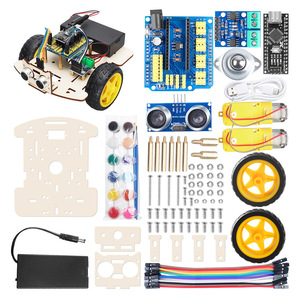 <span class=keywords><strong>Kit</strong></span> sasis mobil Robot pintar dengan modul UN0 R3-mainan DIY edukasi untuk pelacakan penghindar halangan pemrograman yang dirancang - Product Image 2