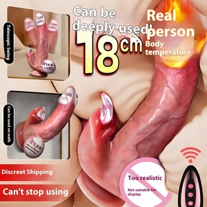 Dildo Realistico Morbido in Silicone per Masturbazione Femminile, Giocattolo Sessuale Elettrico con Telecomando, Accessorio per Sesso Sicuro Portatile CN JY-1 - Product Image 2