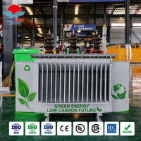 Transformateur de puissance triphasé immergé dans l'huile S11-M à haute efficacité, Yyn0 Dyn11, entièrement scellé, 100% cuivre, IEC60076 GB1094, faible bruit