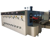 Golfkarton bedrukkingsmachine met stans- en sleufmachine voor pizza-, groente-, fruit- en meubelverpakkingen