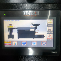 Tostador de Café Comercial Inteligente TY-2, de Doble Pared, de Acero al Carbono, con Pantalla Táctil PLC, Tambor, Máquina Alemana de Gas/Eléctrica, Programable