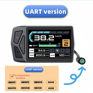 Moteur central Bafang EB02 avec écran couleur Bluetooth, compatible M560, M600, M510, avec fonction de limitation de vitesse, navigation cartographique et possibilité de changer le diamètre de roue. - Product Image 3