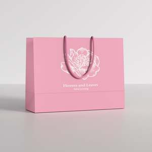 Custom Luxury <b>Clothing</b> & Shoes <b>Packing</b> <b>Bag</b> White Kraft Paper with Handles Durable Recyclable Shopping Packaging for Christmas - Product Image 1