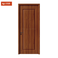 Portes en MDF sur mesure thermoformées avec finition luxueuse et placage en bois de rose moulé en relief pour villa, appartement, hall
