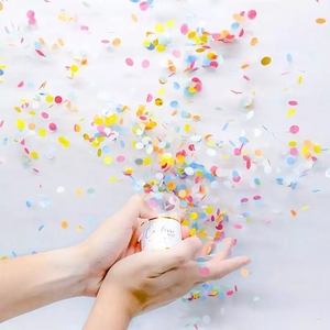 Jouets promotionnels <span class=keywords><strong>Love</strong></span> Joy <span class=keywords><strong>Festival</strong></span>, canon à confettis dorés écrasés, décoration de fête, lance-confettis à main pour mariage - Product Image 4