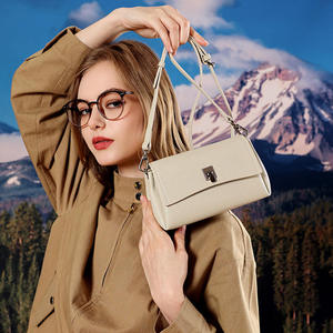 AndoBag Genuine Leather New Fashion <b>Small</b> Square Shoulder Bag for Women's Girls Commute Crossbody Sling Bags Daily Use <b>Handbag</b> - Product Image 1