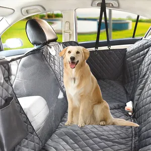 Factory Supply Waterproof Pet Travel Mats Dog Car Seat Cover Nonslip Convertible Hammock For Dog Back Seat