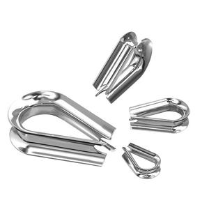 Aço inoxidável Direcional Primavera Gancho Fixo Gancho Multifuncional 304 Aço Inoxidável Tubular Collar Chicken Heart Ring - Product Image 2