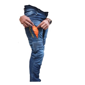 Jeans de moto Biker de style nouveau de couleur bleue de qualité supérieure pour l'équitation avec des protecteurs prix de gros USA 2023 - Product Image 4