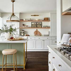 Juego de Muebles de Cocina Personalizados de Alta Gama Balom, Sistema Modular Multifuncional con Paneles de MDF con Acabado de Madera para Apartamentos - Product Image 3